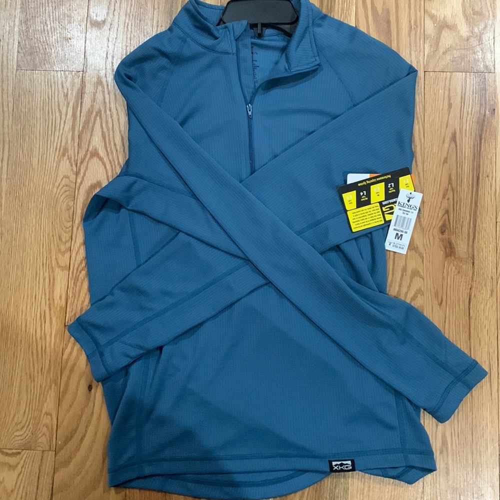 King’s Camo Blue Dri-Fit XKG Elevation 1/4 Zip NWT